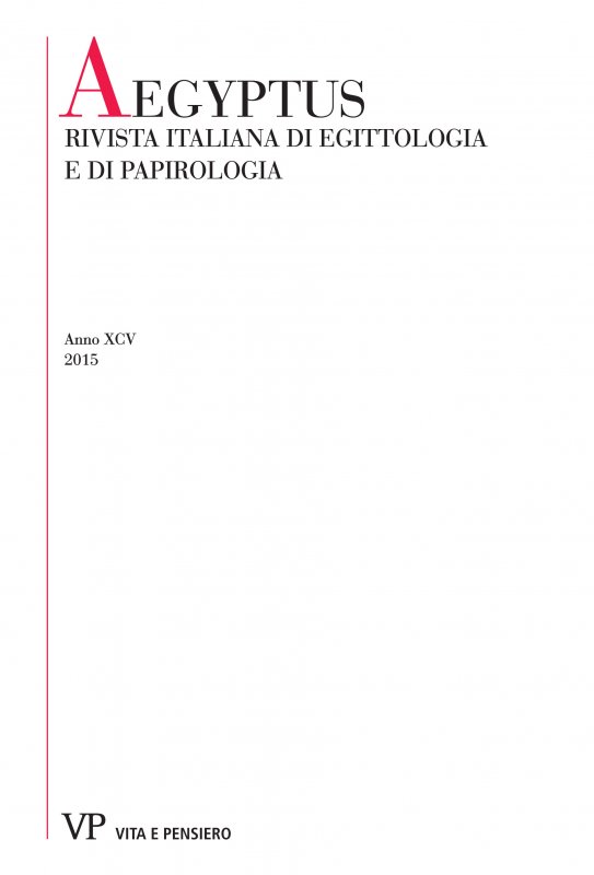 Proprietà mediche del papiro tra medicina egizia, greca e
romana
