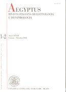 Nell’Ottantesimo di «Aegyptus»